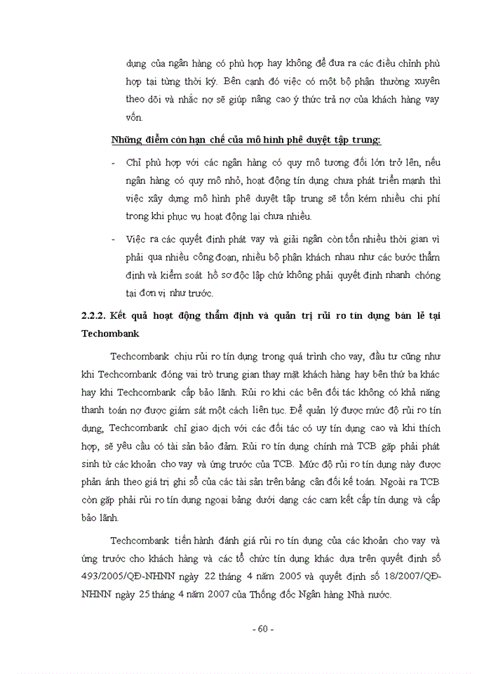 image for page Nâng cao chất lượng thẩm định và quản trị rủi ro tín dụng bán lẻ tại Ngân hàng thương mại cổ phần Kỹ Thương Việt Nam