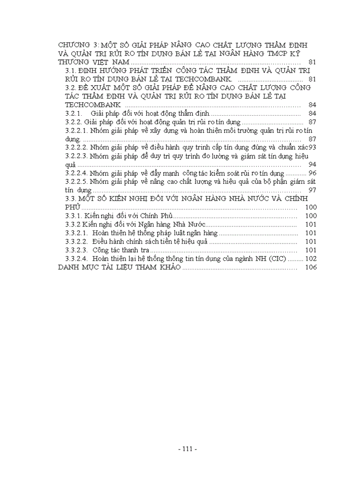 image for page Nâng cao chất lượng thẩm định và quản trị rủi ro tín dụng bán lẻ tại Ngân hàng thương mại cổ phần Kỹ Thương Việt Nam