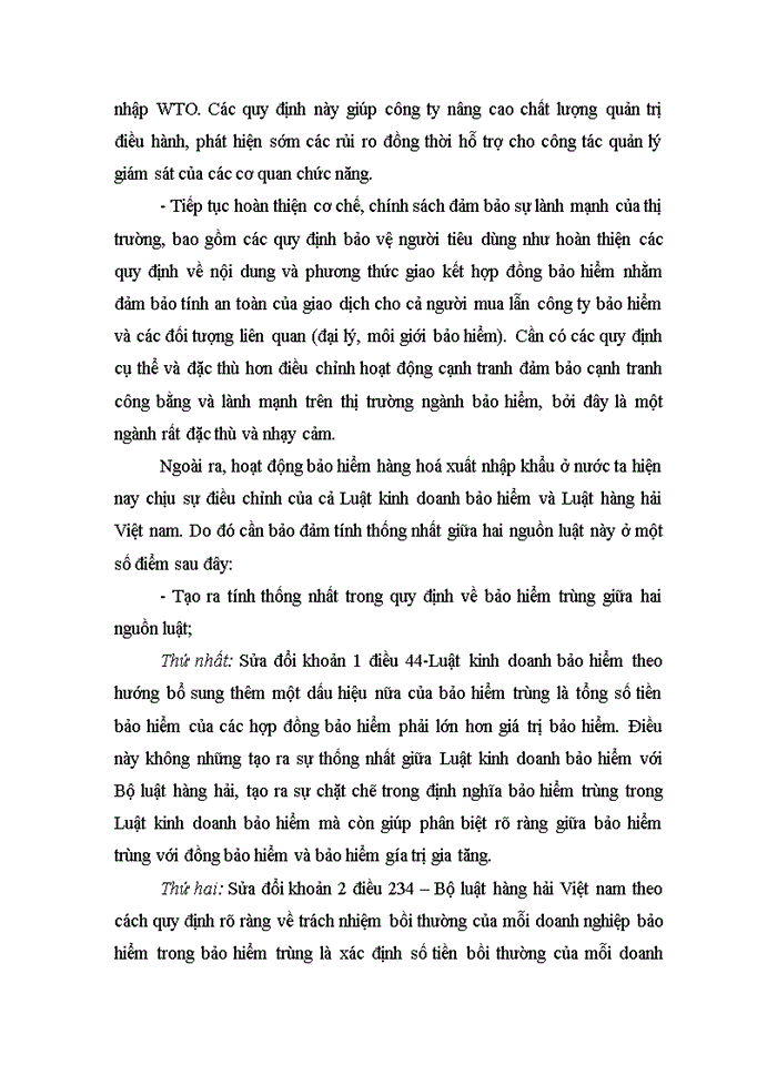 image for page Bảo hiểm hàng hóa xuất nhập khẩu vận chuyển bằng đường biển trên thị trường bảo hiểm Việt Nam trong điều kiện hội nhập kinh tế quốc tế - thực trạng và giải pháp