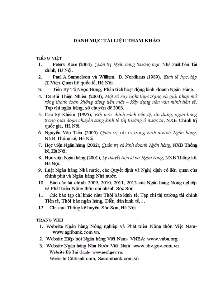 image for page Giải pháp nâng cao hiệu quả huy động vốn tại  NHNo&PTNT Sóc Sơn