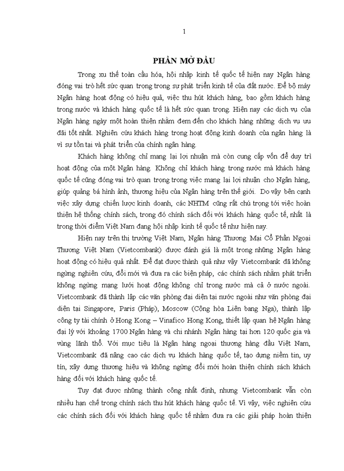 image for page Hoàn thiện chính sách đối với khách hàng quốc tế của ngân hàng thương mại cổ phần ngoại thương việt nam