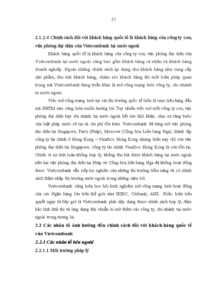 image for page Hoàn thiện chính sách đối với khách hàng quốc tế của ngân hàng thương mại cổ phần ngoại thương việt nam