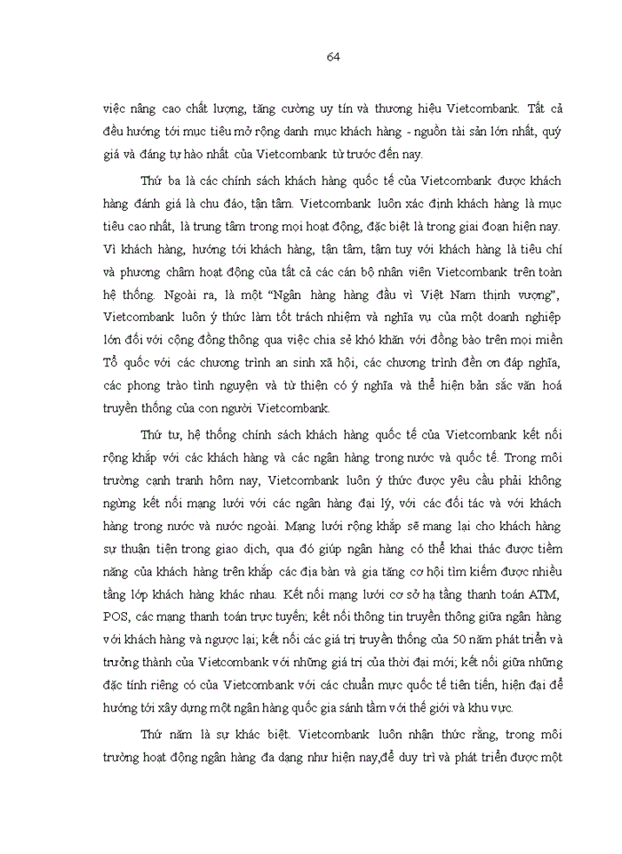 image for page Hoàn thiện chính sách đối với khách hàng quốc tế của ngân hàng thương mại cổ phần ngoại thương việt nam