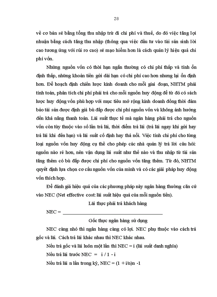 image for page Nâng cao hiệu quả huy động vốn tại Ngân hàng TMCP Đầu tư và Phát triển Việt Nam - Chi nhánh Sở giao dịch 1