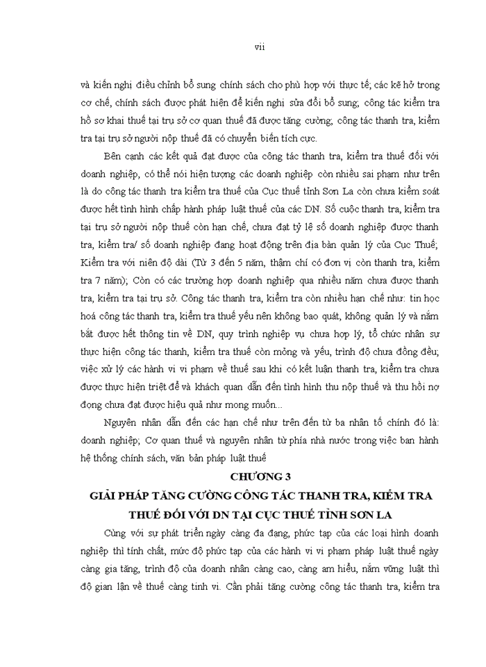 image for page Tăng cường công tác thanh tra, kiểm tra thuế đối với doanh nghiệp tại cục thuế tỉnh sơn la