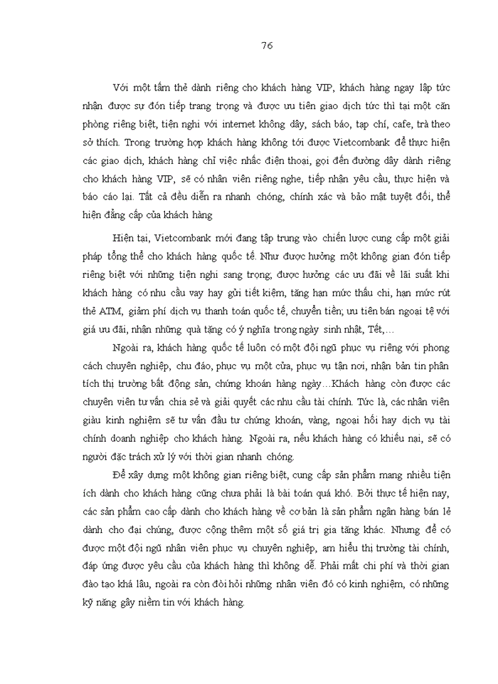 image for page Hoàn thiện chính sách đối với khách hàng quốc tế của ngân hàng thương mại cổ phần ngoại thương việt nam