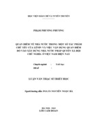 QUan điểm về nhà nước trong một số tác phẩm chủ yếu của lênin và việc vận dụng quan điểm đó vào xây dựng nhà nước pháp quyền xã hội chủ nghĩa ở việt nam hiện nay