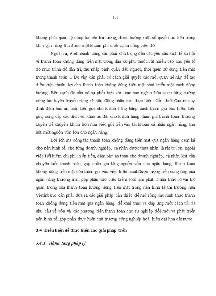 image for page Phát triển hoạt động thanh toán không dùng tiền mặt tại ngân hàng tmcp công thương việt nam