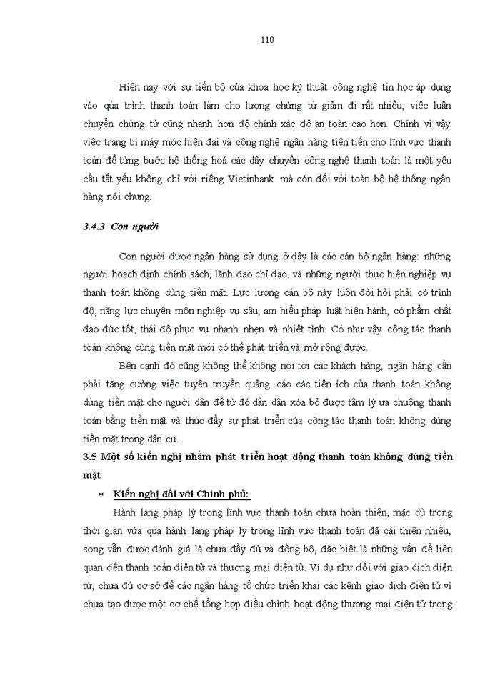 image for page Phát triển hoạt động thanh toán không dùng tiền mặt tại ngân hàng tmcp công thương việt nam
