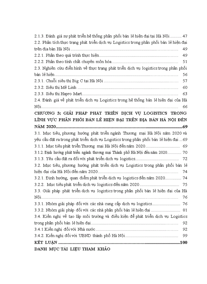 image for page Phát triển dịch vụ logistics  trong hệ thống phân phối bán lẻ hiện đại  trên địa bàn thành phố HÀ NỘI