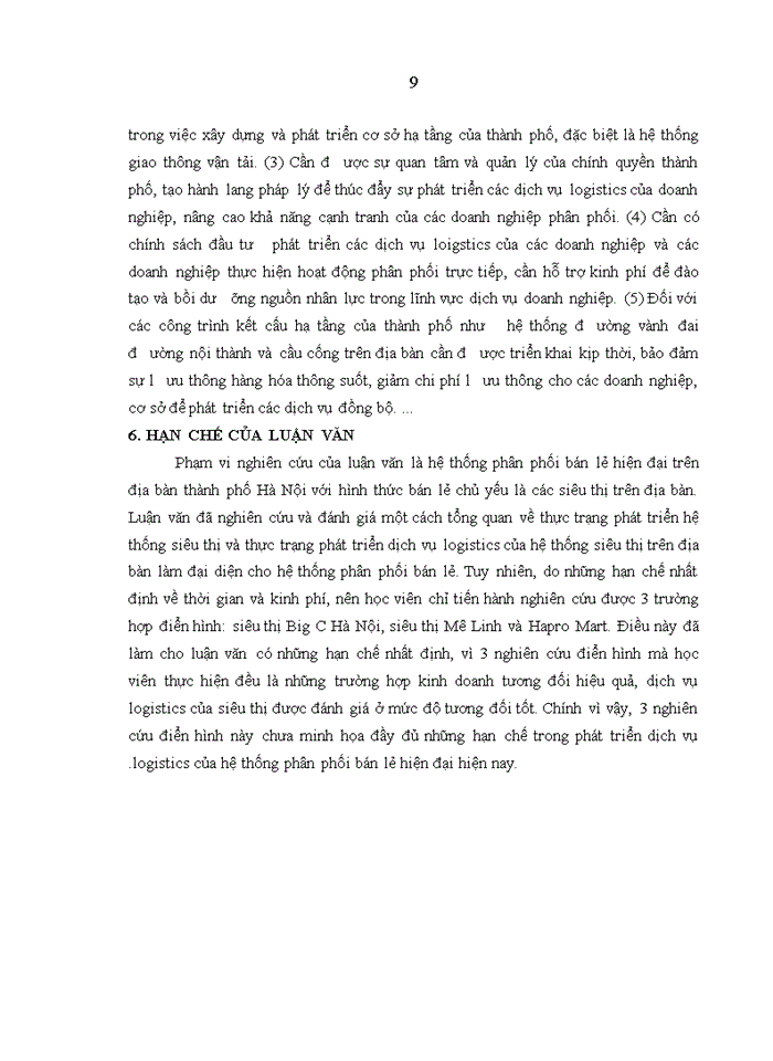 image for page Phát triển dịch vụ logistics  trong hệ thống phân phối bán lẻ hiện đại  trên địa bàn thành phố HÀ NỘI