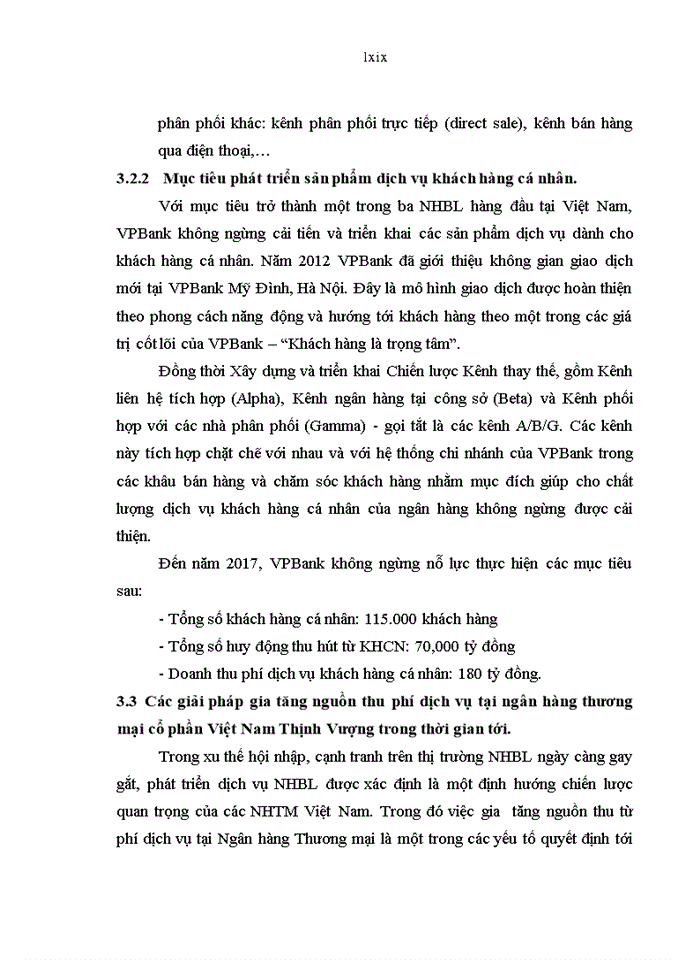 image for page Phát triển hoạt động thu phí dịch vụ ngân hàng cá nhân tại ngân hàng việt nam thịnh vượng – thực trạng, kinh nghiệm và giải pháp