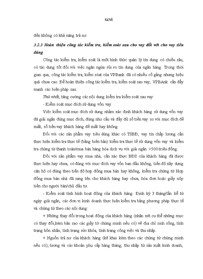 image for page Nâng cao chất lượng cho vay tiêu dùng tại ngân hàng thương mại cổ phần VIỆT NAM THỊNH VƯỢNG