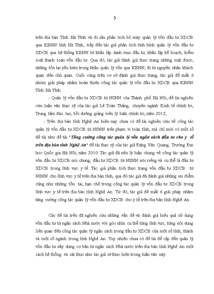 image for page Tăng cường quản lý vốn đầu tư  xây dựng cơ bản từ ngân sách nhà nước trên địa bàn tỉnh NGHỆ AN