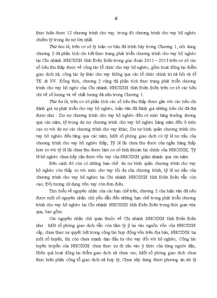 image for page Phát triển chương trình cho vay hộ nghèo tại chi nhánh ngân hàng chính sách xã hội tỉnh ĐIỆN BIÊN