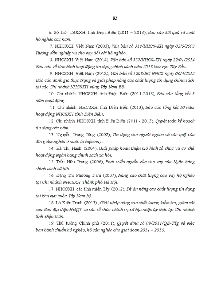 image for page Phát triển chương trình cho vay hộ nghèo tại chi nhánh ngân hàng chính sách xã hội tỉnh ĐIỆN BIÊN