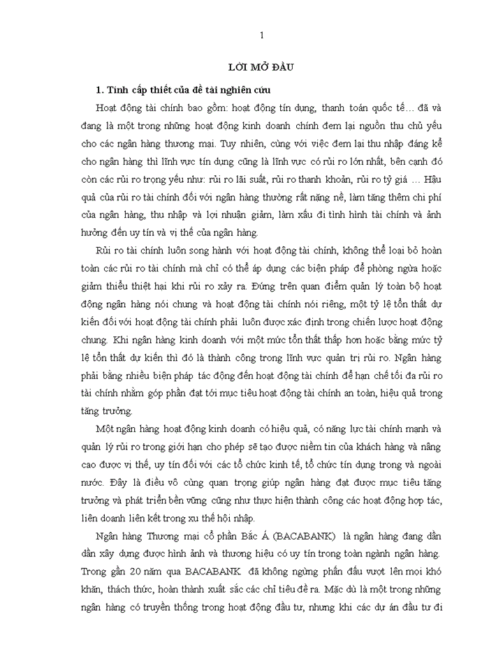 image for page Phân tích các yếu tố ảnh hưởng đến rủi ro tài chính của ngân hàng thương mại cổ phần BẮC Á