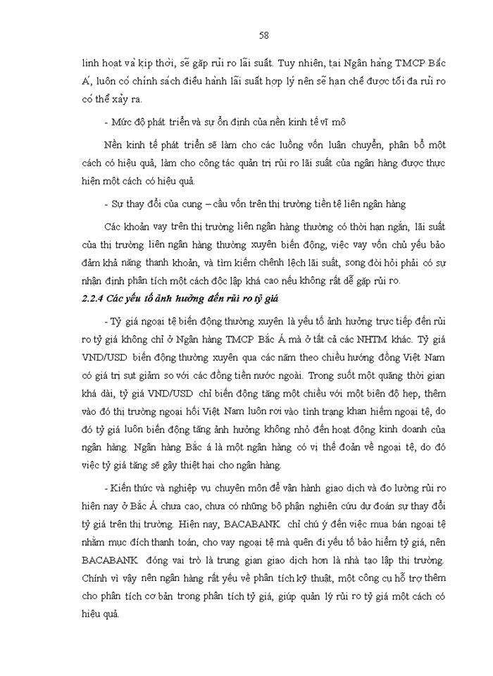 image for page Phân tích các yếu tố ảnh hưởng đến rủi ro tài chính của ngân hàng thương mại cổ phần BẮC Á