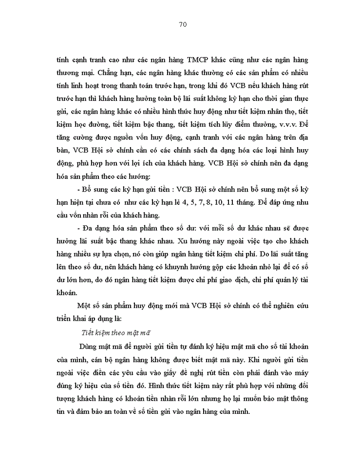 image for page Phát triển hoạt động huy động tiền gửi từ khách hàng cá nhân tại ngân hàng thương mại cổ phần ngoại thương việt nam chi nhánh HÀ NỘI