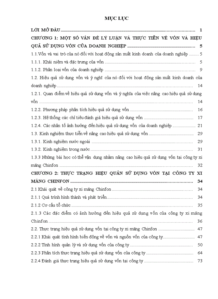 image for page Giải pháp nâng cao hiệu quả sử dụng vốn tại công ty xi măng Chinfon