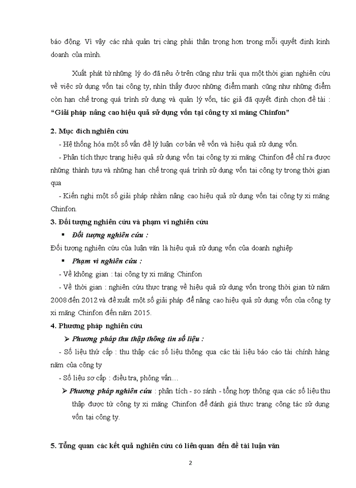 image for page Giải pháp nâng cao hiệu quả sử dụng vốn tại công ty xi măng Chinfon