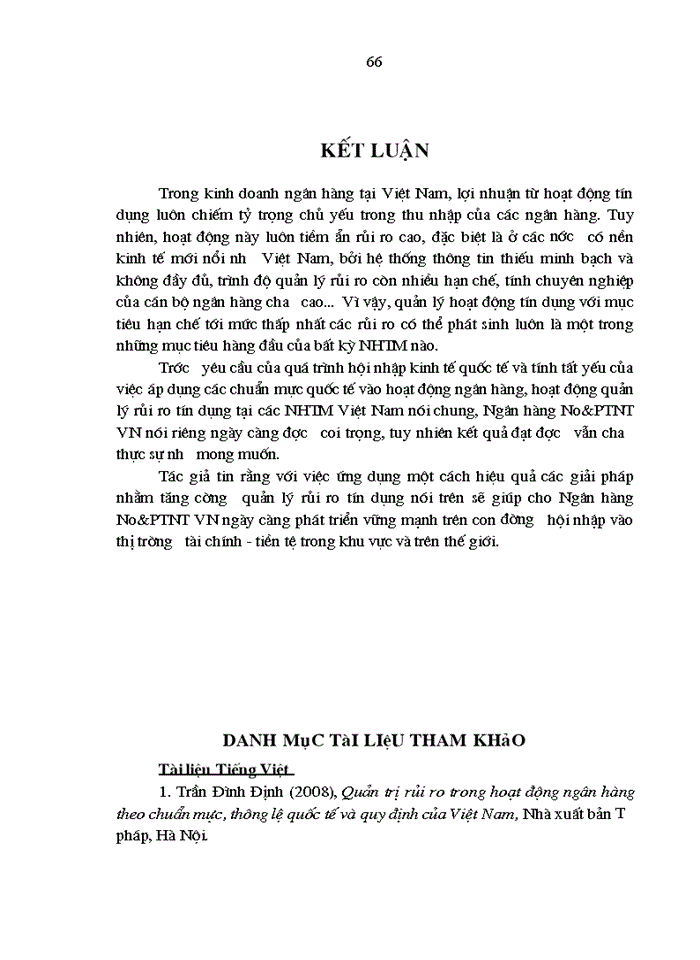 image for page Tăng cường quản lý rủi ro tín dụng tại Ngân hàng Nông nghiệp và Phát triển nông thôn Việt Nam