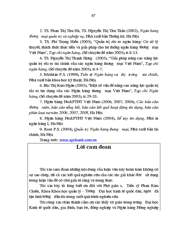 image for page Tăng cường quản lý rủi ro tín dụng tại Ngân hàng Nông nghiệp và Phát triển nông thôn Việt Nam