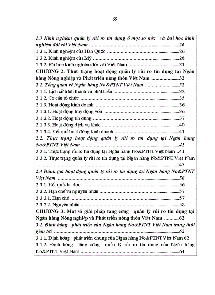 image for page Tăng cường quản lý rủi ro tín dụng tại Ngân hàng Nông nghiệp và Phát triển nông thôn Việt Nam