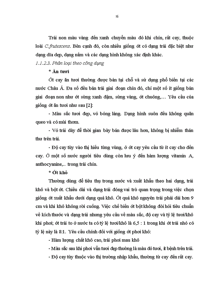 image for page Nghiên cứu đặc điểm nông sinh học của một số giống ớt cay (Capsium frutescens L.) phục vụ xuất khẩu cho vùng Duyên hải Nam Trung bộ