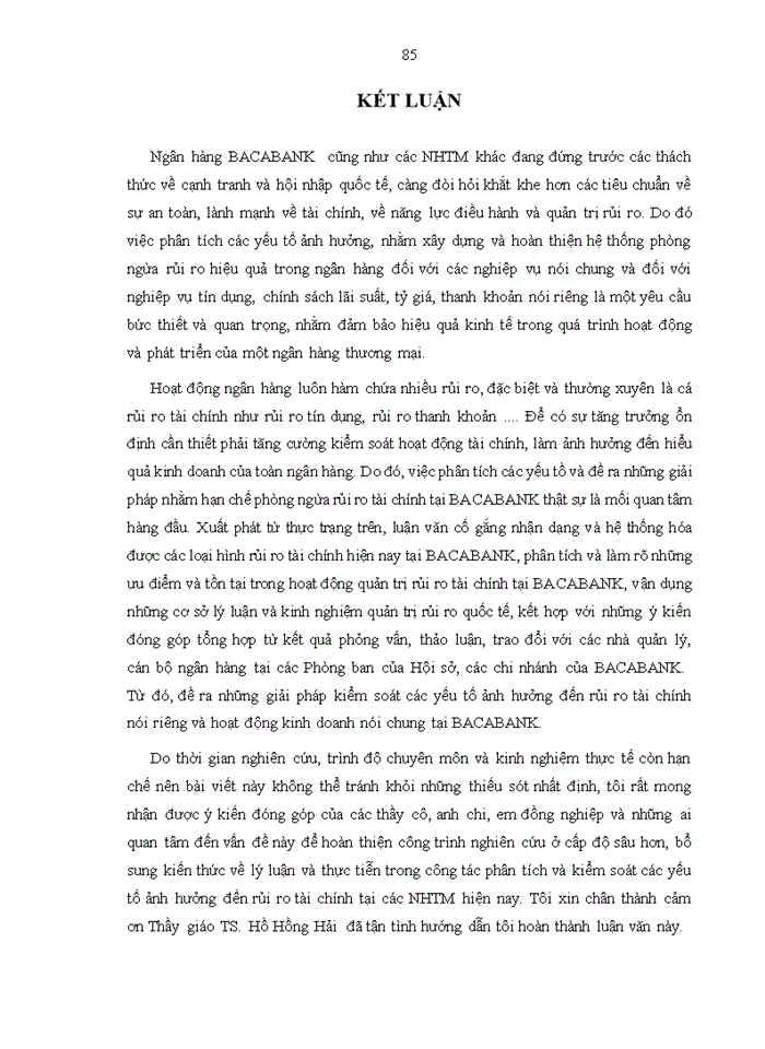 image for page Phân tích các yếu tố ảnh hưởng đến rủi ro tài chính của Ngân hàng Thương mại Cổ phần Bắc Á