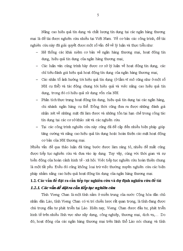 image for page Nâng cao hiệu quả tín dụng tại ngân hàng nông nghiệp - chi nhánh tỉnh VIENG CHAN