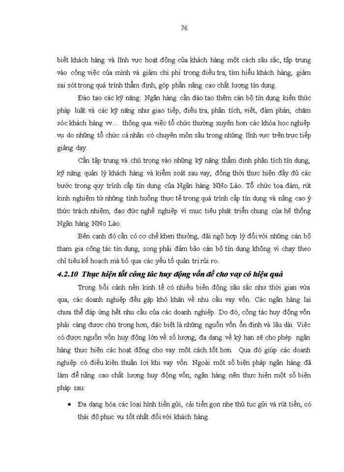 image for page Nâng cao hiệu quả tín dụng tại ngân hàng nông nghiệp - chi nhánh tỉnh VIENG CHAN