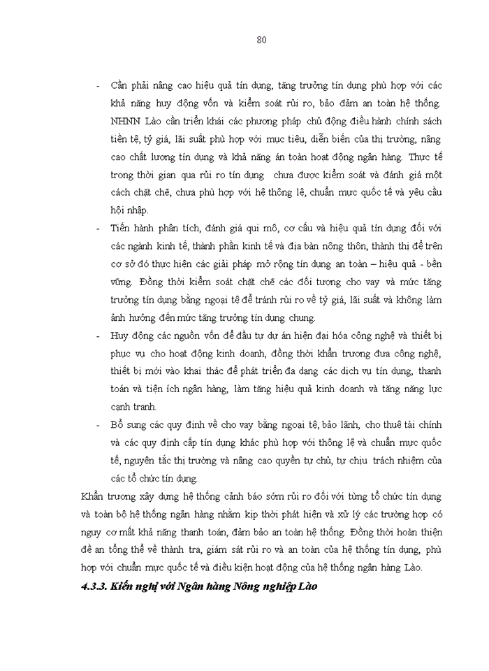 image for page Nâng cao hiệu quả tín dụng tại ngân hàng nông nghiệp - chi nhánh tỉnh VIENG CHAN