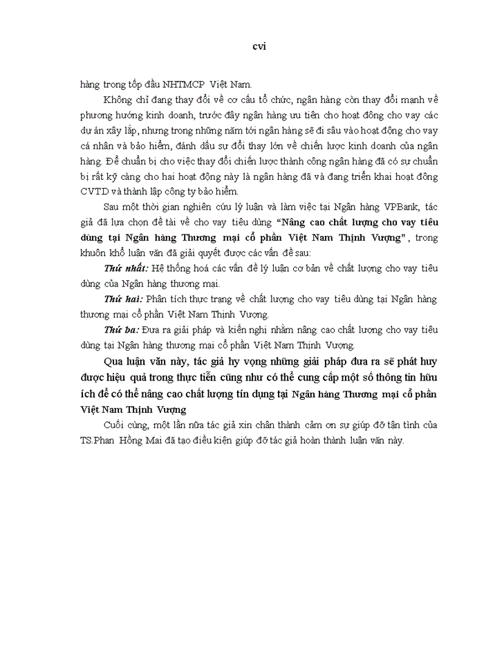 image for page Nâng cao chất lượng cho vay tiêu dùng tại ngân hàng thương mại cổ phần việt nam thịnh vượng