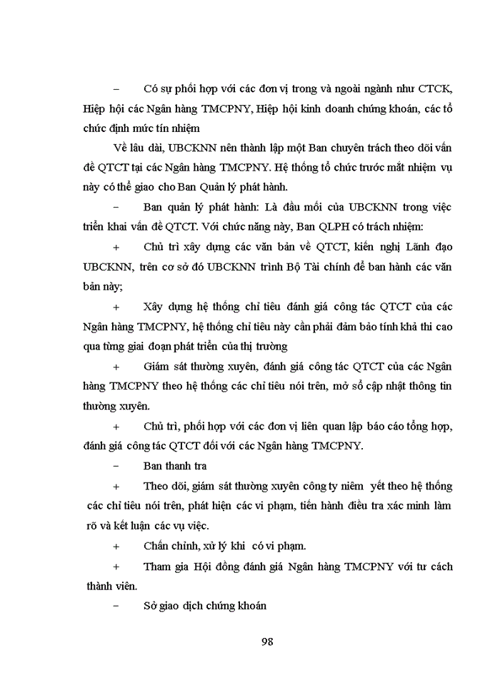 image for page Hoàn thiện và nâng cao hiệu quả quản trị công ty đối với các Ngân hàng TMCP niêm yết trên Thị trường Chứng khoán Việt Nam