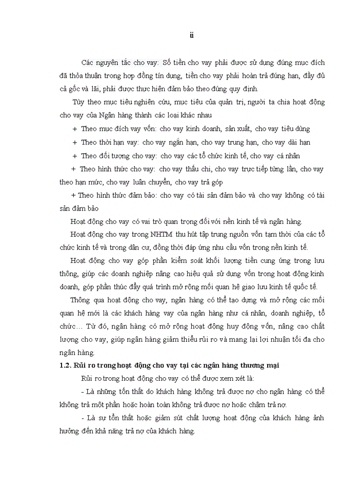 image for page Tăng cường quản trị rủi ro trong hoạt động cho vay tại ngân hàng tmcp ngoại thương việt nam – chi nhánh hưng yên