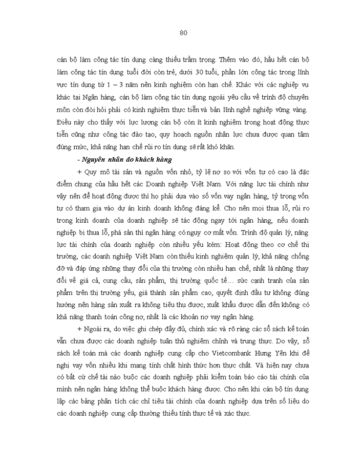 image for page Tăng cường quản trị rủi ro trong hoạt động cho vay tại ngân hàng tmcp ngoại thương việt nam – chi nhánh hưng yên