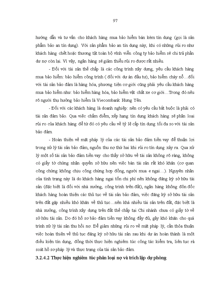 image for page Tăng cường quản trị rủi ro trong hoạt động cho vay tại ngân hàng tmcp ngoại thương việt nam – chi nhánh hưng yên