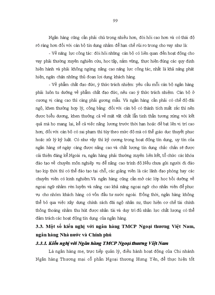image for page Tăng cường quản trị rủi ro trong hoạt động cho vay tại ngân hàng tmcp ngoại thương việt nam – chi nhánh hưng yên