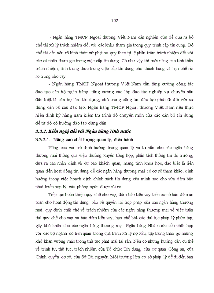 image for page Tăng cường quản trị rủi ro trong hoạt động cho vay tại ngân hàng tmcp ngoại thương việt nam – chi nhánh hưng yên