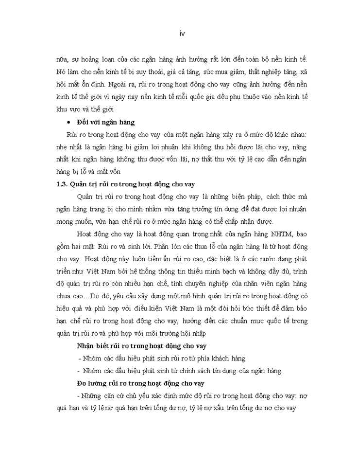image for page Tăng cường quản trị rủi ro trong hoạt động cho vay tại ngân hàng tmcp ngoại thương việt nam – chi nhánh HƯNG YÊN
