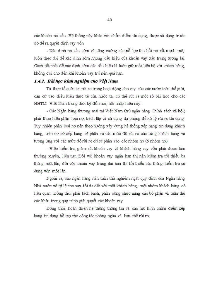 image for page Tăng cường quản trị rủi ro trong hoạt động cho vay tại ngân hàng tmcp ngoại thương việt nam – chi nhánh HƯNG YÊN