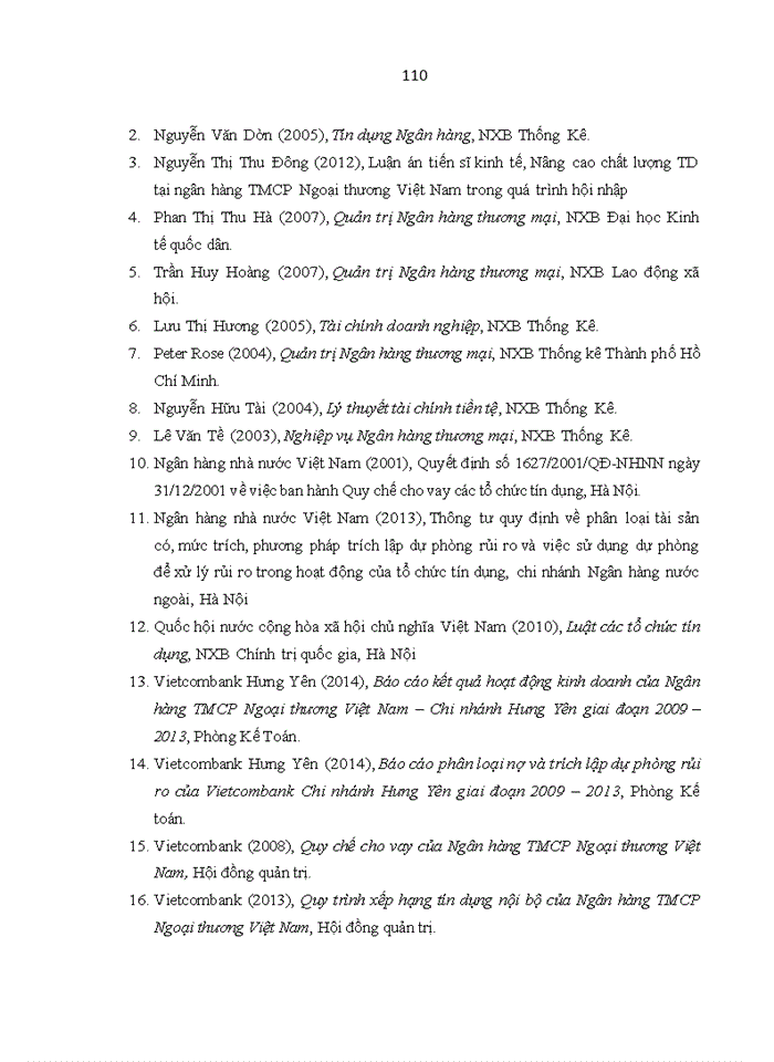 image for page Tăng cường quản trị rủi ro trong hoạt động cho vay tại ngân hàng tmcp ngoại thương việt nam – chi nhánh HƯNG YÊN