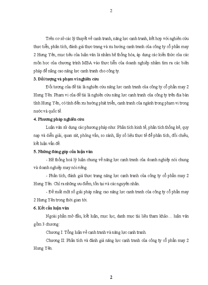 image for page Một số giải pháp nâng cao năng lực cạnh tranh của công ty cổ phần May 2 Hưng Yên