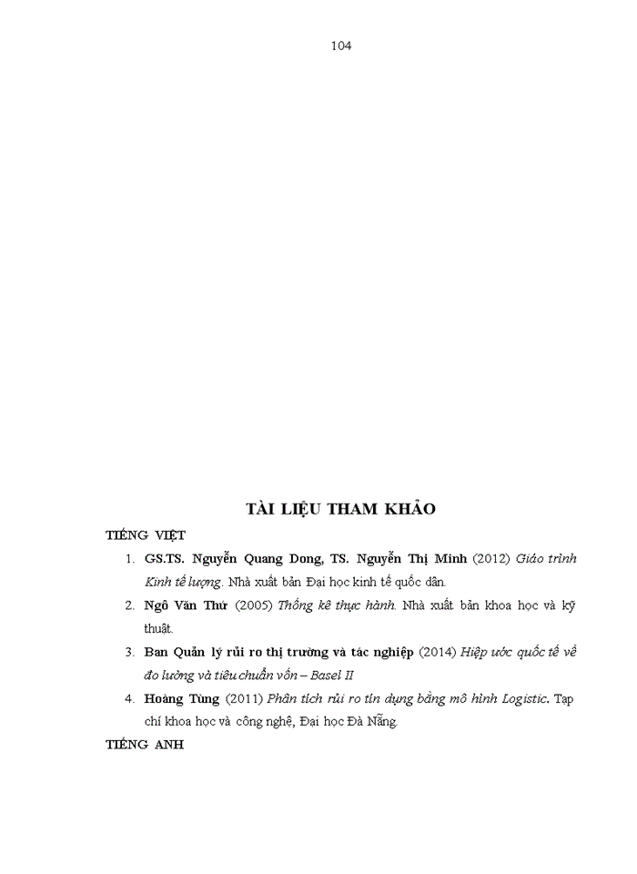 image for page Ứng dụng mô hình ước tính tổn thất tín dụng tại ngân hàng thương mại cổ phần  đầu tư và phát triển VIỆT NAM