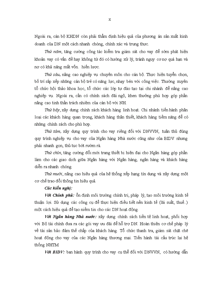 image for page Nâng cao hiệu quả cho vay đối với doanh nghiệp vừa và nhỏ tại ngân hàng tmcp đầu tư và phát triển việt nam chi nhánh điện biên