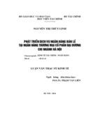 Phát triển dịch vụ ngân hàng bán lẻ tại ngân hàng thương mại cổ phần đại dương chi nhánh hà nội