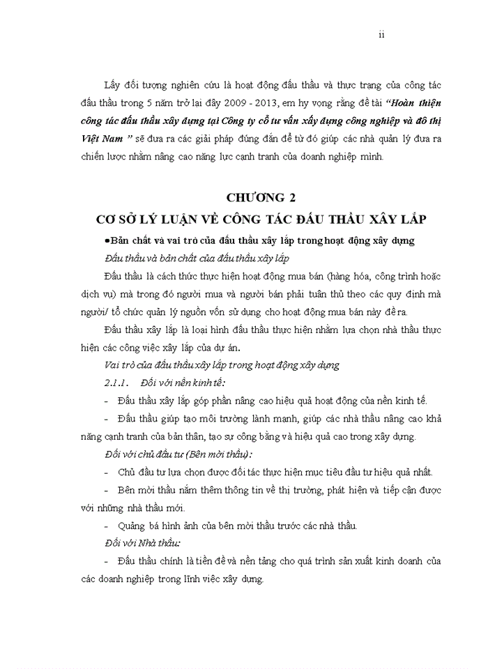 image for page Hoàn thiện công tác đấu thầu xây dựng tại công ty cổ phần tư vấn xây dựng công nghiệp và đô thị VIỆT NAM
