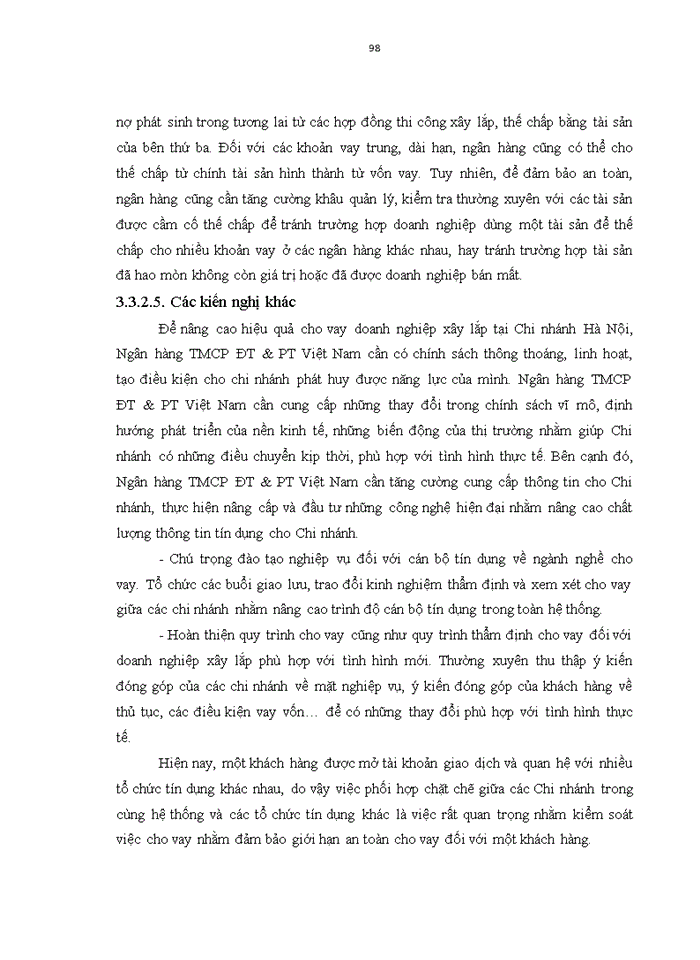 image for page Nâng cao chất lượng tín dụng đối với doanh nghiệp xây lắp tại ngân hàng tmcp đầu tư và phát triển việt nam – chi nhánh hà nội