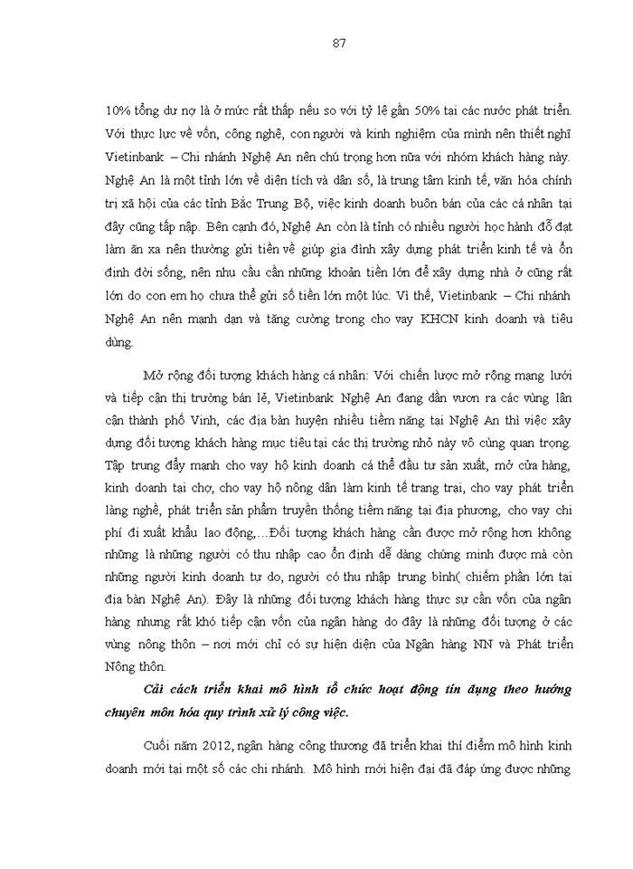 image for page Giải pháp phát triển hoạt động tín dụng cá nhân tại ngân hàng TMCP Công Thương Việt Nam chi nhánh Nghệ An